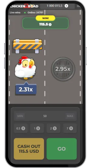 Manche gagnante dans Chicken Road 2