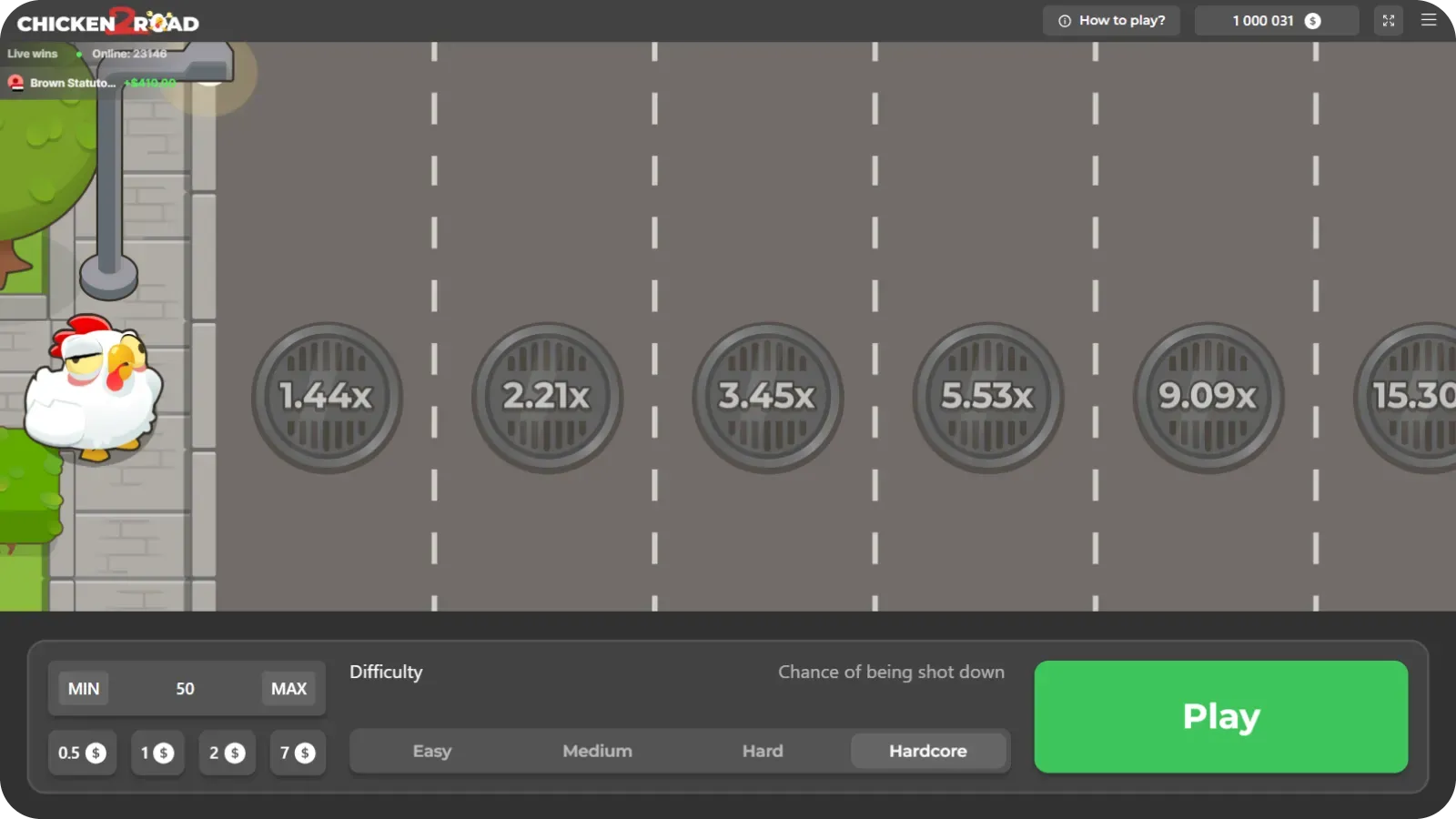 Nouveaux visuels dans le jeu Chicken Road 2.0