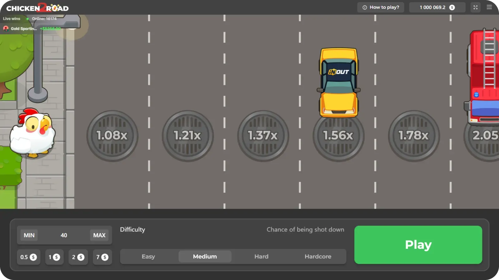 Nowa grafika w grze Chicken Road 2.0