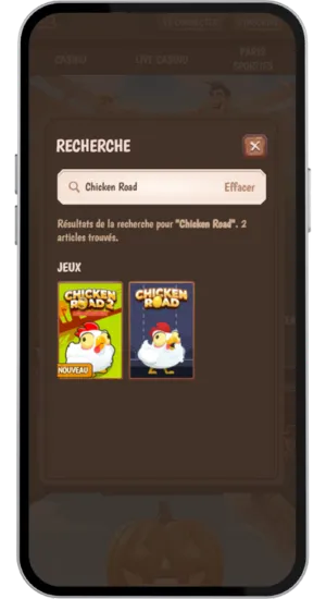 Interface du jeu Chicken Road 2