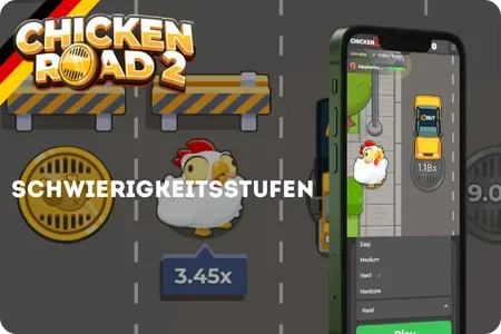 Schwierigkeitsstufen in Chicken Road 2