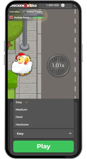 Ustawienie zakładu i ryzyka Chicken Road 2